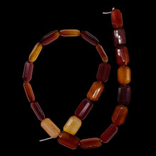 Load image into Gallery viewer, Premium! Faceted Natural Carnelian Agate 12x18mm Rectangular Bead Strand 110600