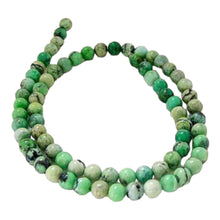 Load image into Gallery viewer, Mojito Minty Green Turquoise 5.5mm Round Bead Strand 107415