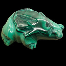 Load image into Gallery viewer, Malachite 66g Gemstone Carving Frog Figurine | 1 Specimen | | 56x47x15mm | Green