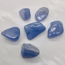Load image into Gallery viewer, Chalcedony Gemstone 53g Nuggets | 30x22x11 to 17x16x15mm |Blue | 6 Pendant Beads