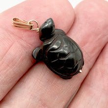Load image into Gallery viewer, Charming! Hematite Turtle & Vermeil Pendant 509280HMG