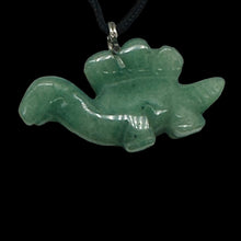 Load image into Gallery viewer, Aventurine Stegosaurus Dinosaur Pendant Necklace | 3/4" Long | Green, Pink |
