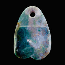 Load image into Gallery viewer, Hand Carved Bloodstone Jasper Bead Pendant Bead | 60x43x6mm | 1 Bead |
