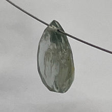 Load image into Gallery viewer, Natural Grey Blue Sapphire Faceted Briolette Bead | 1.8 ct | 10x6x3mm |