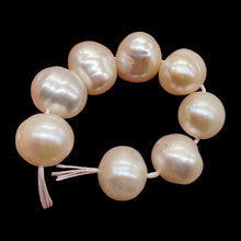 Load image into Gallery viewer, Natural Rich Cream Pink Fresh Water Pearl Parcel | 9 to 10mm | 8 Pearls |