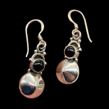 Load image into Gallery viewer, Fabulous Goddess Red Garnet Sterling Silver Drop/Dangle Earrings! | 1" Long |