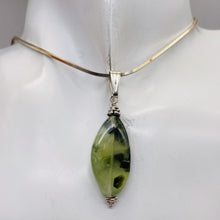 Load image into Gallery viewer, Tourmalinated Quartz Sterling Silver Pendant | 1 3/4" Long | Clear Green Black |