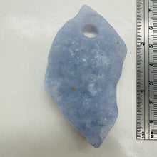 Load image into Gallery viewer, Druzy Blue Chalcedony Designer Pendant Bead |178cts | 69x35x11mm | 1 Bead |