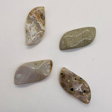 Load image into Gallery viewer, Ocean Jasper Wavy Pendant Beads - Assorted Colors | 31x16x5mm | 4 Beads |