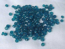 Load image into Gallery viewer, Stunning AAA Neon Blue Apatite Faceted Roundel Bead Strand | 4x2mm | 150 Beads |