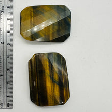 Load image into Gallery viewer, Tiger Eye Rectangle Wavy Bead Parcel | 3 1/4" Long | Bronze, Black | 2 Beads |