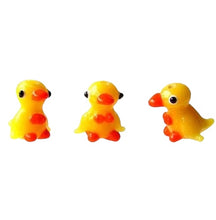 Load image into Gallery viewer, 3 Quackers Hand Made Glass Lampwork Duckie Beads 8479