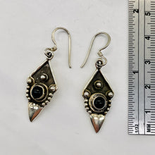 Load image into Gallery viewer, Stellar! Black Onyx Sterling Silver Drop/Dangle Earrings | 1 1/2" Long |
