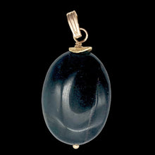 Load image into Gallery viewer, Hypersthene 14K Gold Filled Oval | 1.5" | Mirrored Black/Gold | 1 Pendant |