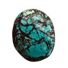 Load image into Gallery viewer, Turquoise 17g Natural Focal Nugget Pendant Bead| 28x24x16mm| Blue, Black| 1 Bead