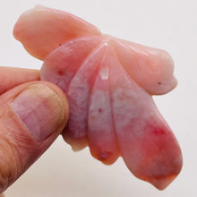 Load image into Gallery viewer, 84cts Hand Carved Pink Peruvian Opal Flower Bead | 130x48x6mm |