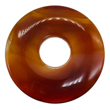 Load image into Gallery viewer, Carnelian Pi Circle Pendant Bead | 70mm | Orange | 2 7/8" Diameter | 1 Bead |
