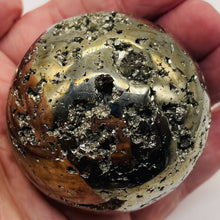 Load image into Gallery viewer, Pyrite Sphere Display Item | 463g |2 3/8" | Golden | 1 Collector's Sphere |