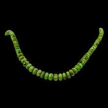 Load image into Gallery viewer, Gaspeite Hi Grade Graduated Rondelle Strand | 5 to 3mm| Green Brown | 165 Beads|