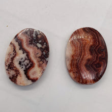 Load image into Gallery viewer, Zebra Jasper Oval Pendant Beads | 35x25x6mm | Red, Brown | 2 Pendant Beads |