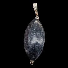 Load image into Gallery viewer, Mookaite Nightime Sterling Silver Marquise Pendant| 2 1/4" Long| Purplish Gray|