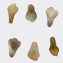 Load image into Gallery viewer, Soothing 1 Carved Grey Chalcedony Flower Beads 10234