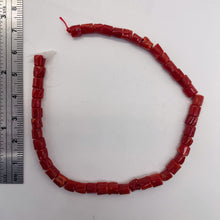 Load image into Gallery viewer, Natural AAA Red Coral Branch Bead Strand | 4x6mm | 44 Beads |