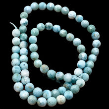 Load image into Gallery viewer, Natural Skyblue Larimar Faceted Round Beads | 6mm | Blue | 68 Bead(s)