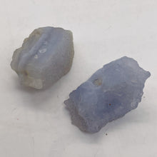 Load image into Gallery viewer, Blue Chalcedony 15g Druzy Nugget Beads| 28x19x17 to 28x15x15mm | Blue | 2 Beads|