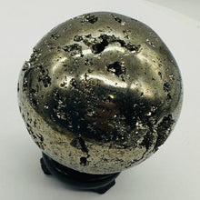 Load image into Gallery viewer, Pyrite Scrying 394 Gram Sphere | 2.3" | Silver, Gold | 1 Display Specimen