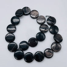 Load image into Gallery viewer, Shimmer Sexy Hypersthene 20mm Coin Bead Strand for Jewelry Making 108988