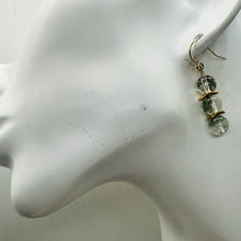 Load image into Gallery viewer, Sparkling Actinolite Quartz 14K Gold Filled Earrings | 1 1/2" long | 1 Pair |