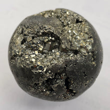 Load image into Gallery viewer, Pyrite Scrying Sphere | 329g (11.6oz) | 44mm (1.75") | Gold Gray | Specimen |