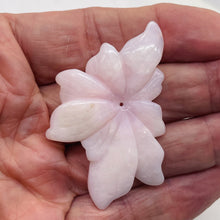 Load image into Gallery viewer, Peruvian Opal 49cts Flower | 62x38x4mm | Pink | 1 Pendant Bead |