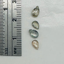 Load image into Gallery viewer, Sapphire AAA Faceted 1.69cts Parcel Briolette Beads | 6x4 to 5x4mm | White | 4 |