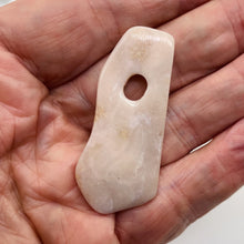 Load image into Gallery viewer, Designer Pink Peruvian Opal Pendant Bead |40 cts | 53x24x5mm |