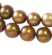 Load image into Gallery viewer, 6 Dark Champagne 8.5mm to 10mm Nature Pearls 9047