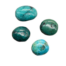 Load image into Gallery viewer, Turquoise Nugget Beads | 24x13 to 19x13mm | | 23 gtw | Blue, Black | 4 Beads |