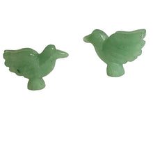 Load image into Gallery viewer, Lovely 2 Hand Carved Aventurine 18x18x7mm Dove Bird Beads | 18x18x7mm | Green