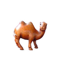 Load image into Gallery viewer, Spittin' Carved & Signed Boxwood Camel Ojime/Netsuke Bead | 31x21x15mm | Brown