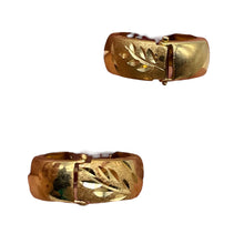 Load image into Gallery viewer, 14K Yellow Gold Ear Circle Huggers | 16mm Diameter | Gold | 1 pair Earrings |