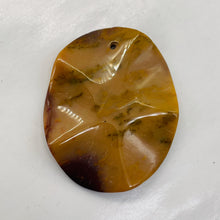 Load image into Gallery viewer, Australian Mookaite Starfish Oval Pendant Bead | 50x40x6mm | Maroon Beige | 1 |