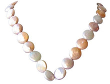 Load image into Gallery viewer, Amazing Natural Multi-Hue FW Coin Pearl Strand 104757B