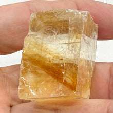 Load image into Gallery viewer, Optical Calcite Iceland Spar 72g Rectangular Specimen| 34x23mm | Clear, Orange |
