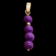 Load image into Gallery viewer, Phosphosiderite Dangle 14K Gold Filled Pendants | 1 1/4" long | Lavender |