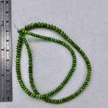 Load image into Gallery viewer, Gaspeite Hi Grade Graduated Rondelle Strand | 5 to 3mm| Green Brown | 165 Beads|