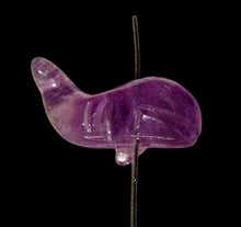 Load image into Gallery viewer, Fab One Carved Animal Amethyst Whale Animal Bead | 20x13x11mm | Purple