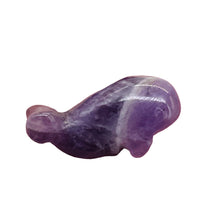 Load image into Gallery viewer, Fab One Carved Animal Amethyst Whale Animal Bead | 20x13x11mm | Purple