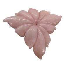 Load image into Gallery viewer, Peruvian Opal 147ct Carved Flower Pendant Bead| 58x98x5mm| Pink| 1 Pendant Bead|
