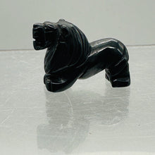 Load image into Gallery viewer, Hematite Lion Animal Figurine Worry Stone | 24x17x11mm | Silver Black